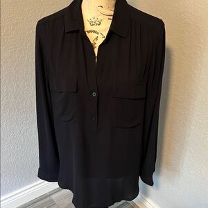 Elegant Navy Blue Women's Blouse